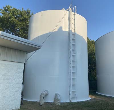 Storage Tanks Receive New Paint